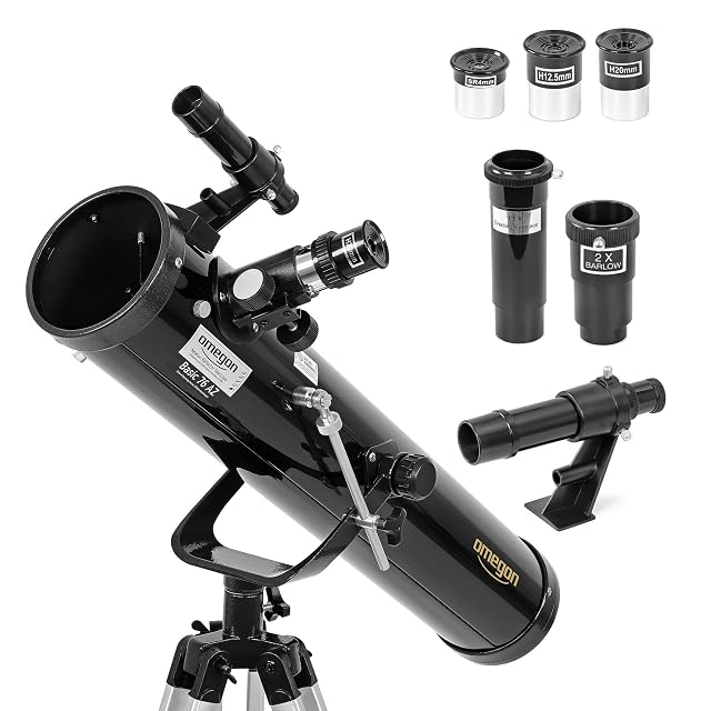 Telescopio Omegon N 76/700 sobre su montura azimutal AZ-1