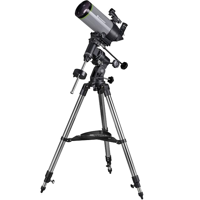 Maksutov Bresser FirstLight 100/1400 sobre su montura ecuatorial EQ3