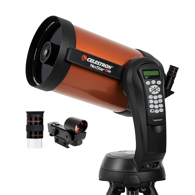 Schmidt-Cassegrain Celestron NexStar 8SE sobre su horquilla de un brazo