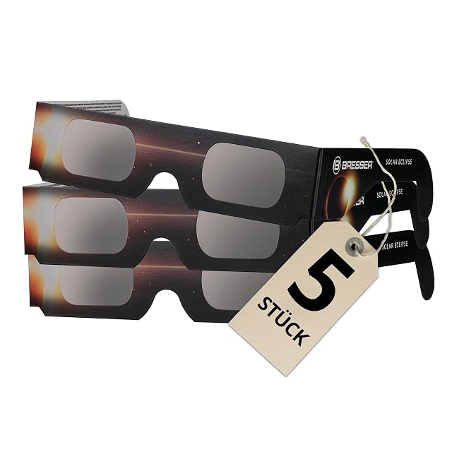 Gafas de eclipse Bresser de diseño B, pack de cinco