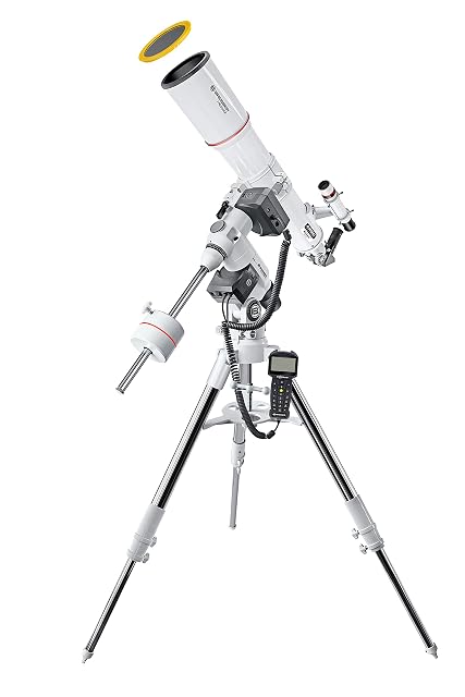 Refractor Bresser Messier AR-90s sobre la montura GoTo EXOS II