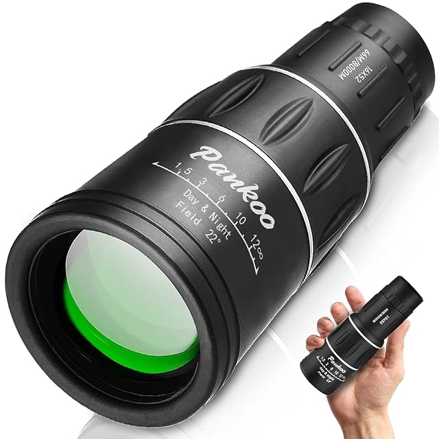 Monocular Pankoo 16×52 con cuerpo blindado en goma