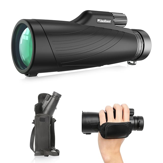 Monocular usogood AT34 12×52 con funda de transporte y correa