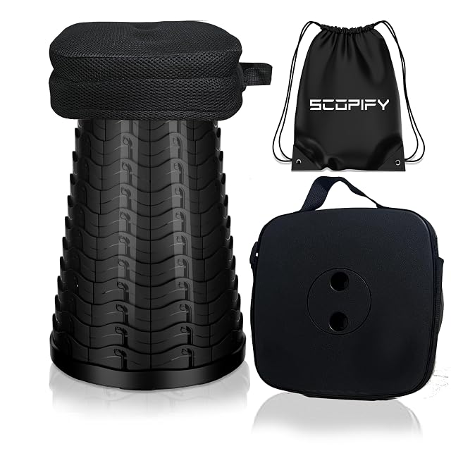Taburete de observación telescópico SCOPIFY con cojín y bolsa