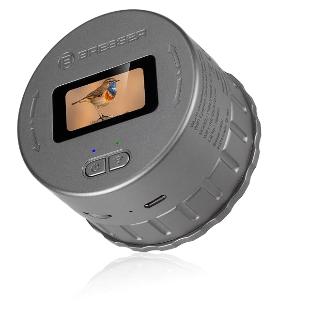 Cámara para ocular Bresser con wifi y su pantalla de 1,47 pulgadas