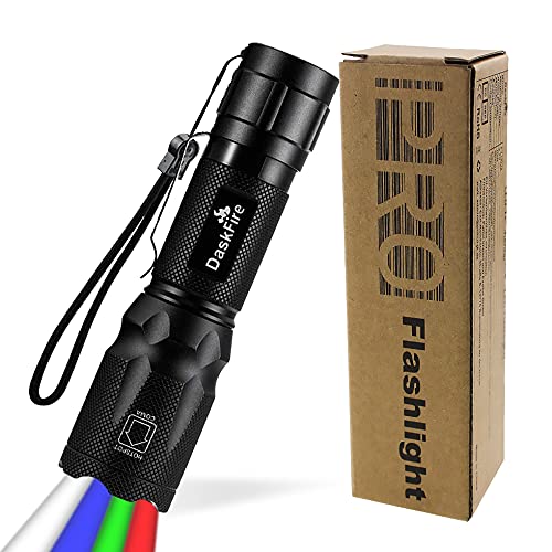 Linterna LED DaskFire 4 en 1 con luz roja, verde y azul