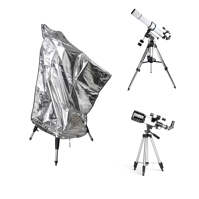 Funda para telescopio LNGJIN plateada en 420D