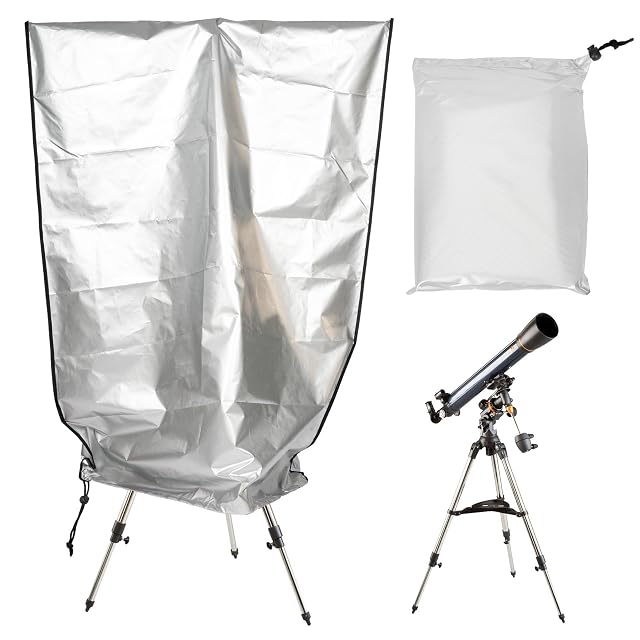 Funda impermeable plateada para telescopio rloao con bolsa de guardado