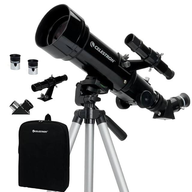 Refractor Celestron Travel Scope 70 con su mochila y su trípode