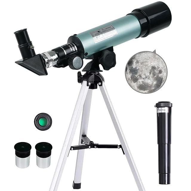 Refractor de viaje Mijiao 50/360 sobre su trípode plegable